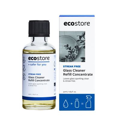 ecostore Glass Cleaner Fragrance Free Refill Concentrate (50ml)