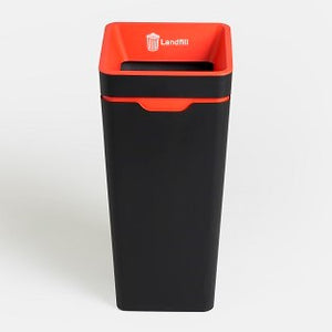 Method Office Recycling Bin Open Lid 60L | Red Landfill – Go Eco Store