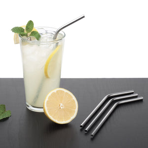 Stainless Steel Straws with Cleaning Brush 4 Pack