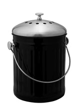 Stainless Steel Compost Caddy Bin 5L | Black