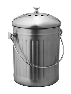 Avanti Compost Kitchen Caddy Bin 5L | Steel